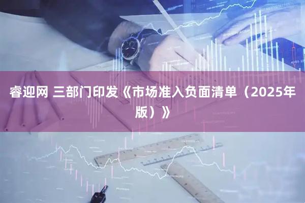 睿迎网 三部门印发《市场准入负面清单（2025年版）》